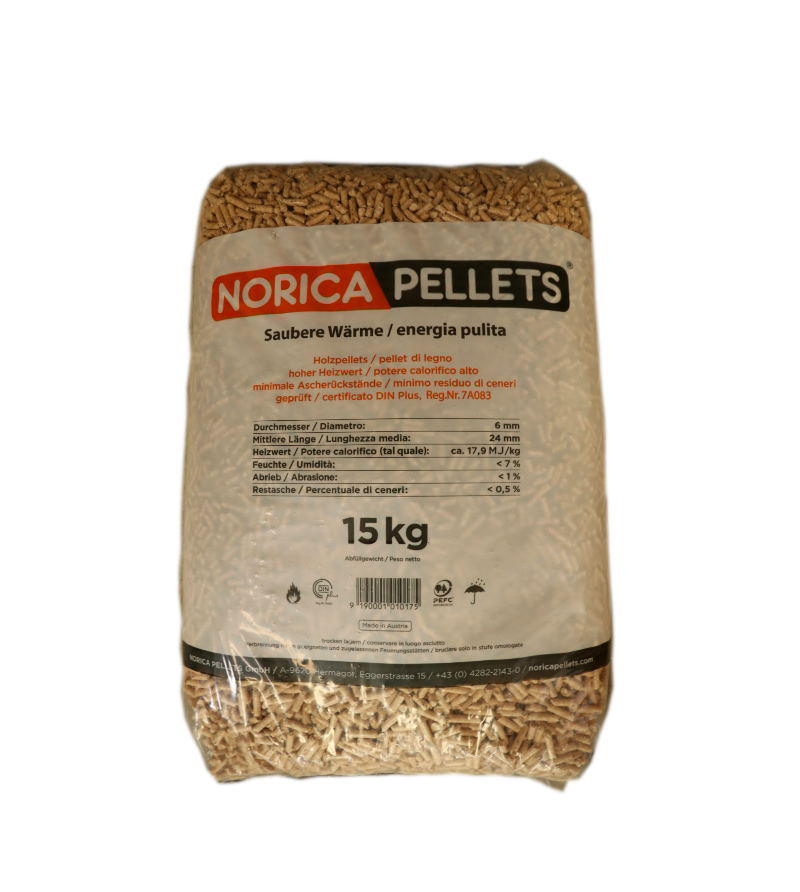 15 kg PELLET Norica Plus 100% Austrian fir